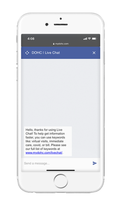 Live Chat on Mobile